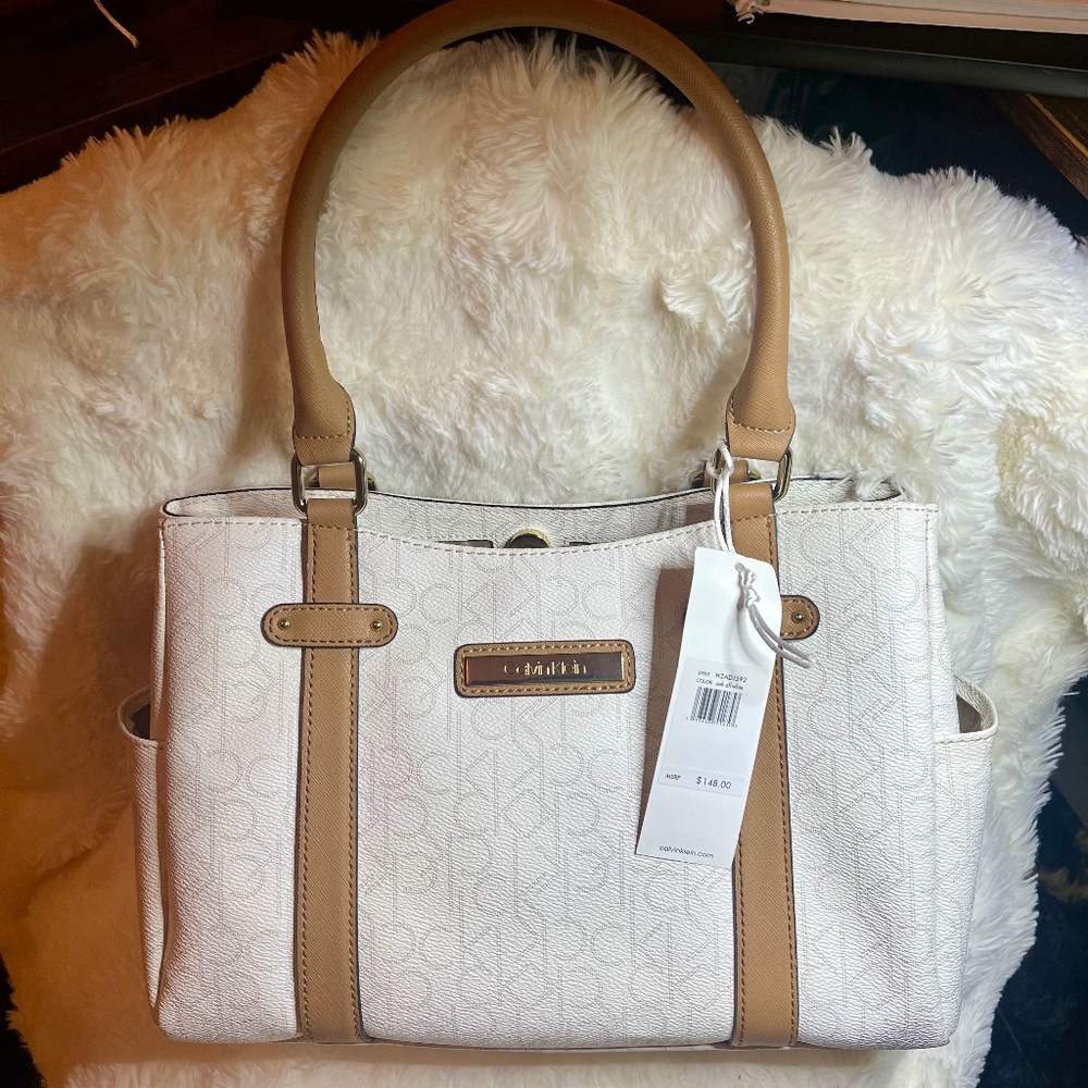 Calvin Klein Hudson Monogram Satchel